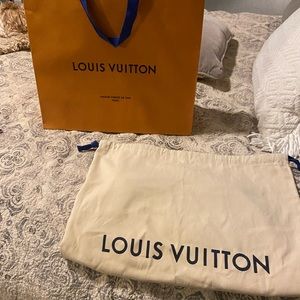 Louis Vuitton gift bag and dust bag
